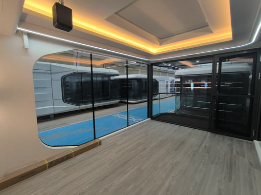 The Belvora E7 AI Capsule | 406 Sq Ft Smart Luxury Resort Pod
