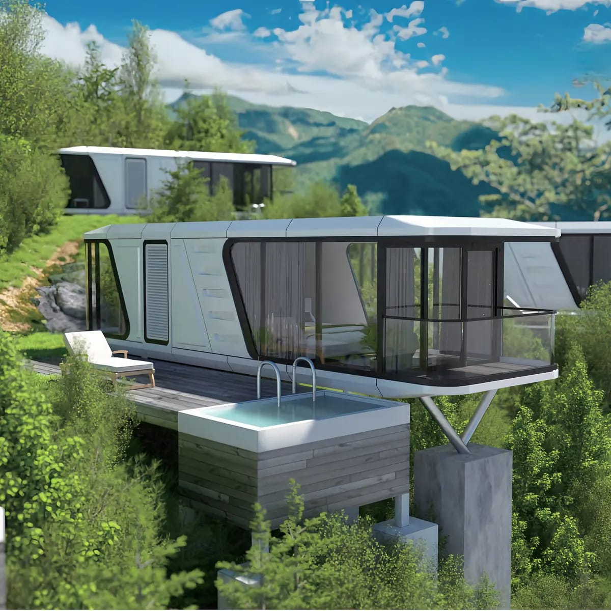 The Belvora E7 AI Capsule | 406 Sq Ft Smart Luxury Resort Pod